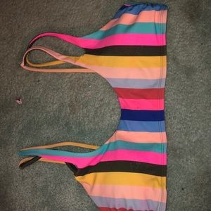 Colorful striped bikini